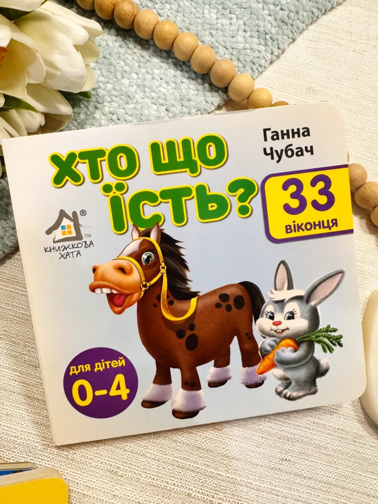 Хто що їсть? 33 віконця — Ганна Чубач — обкладинка книги
