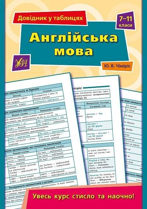 Англійська мова. Довідник у таблицях. 7–11 класи