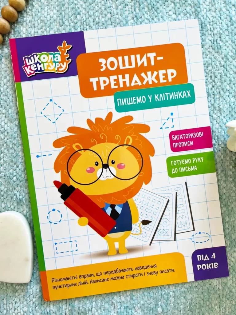 Пишемо у клітинках Зошит-тренажер — обкладинка книги