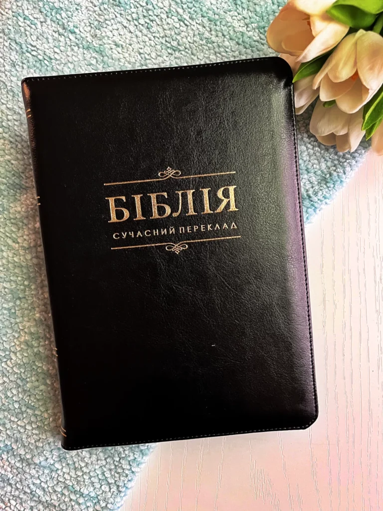 БІБЛІЯ № 10771 шкіра замок — обкладинка книги