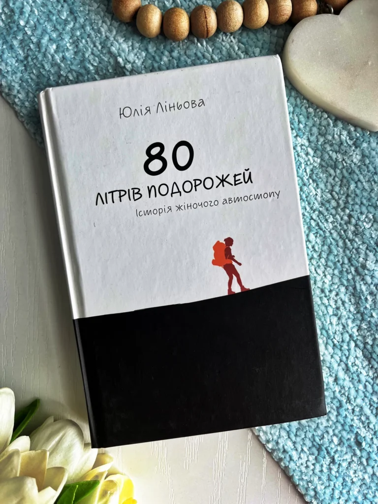 80 літрів подорожей. Історія жіночого автостопу — Юлія Ліньова — обкладинка книги