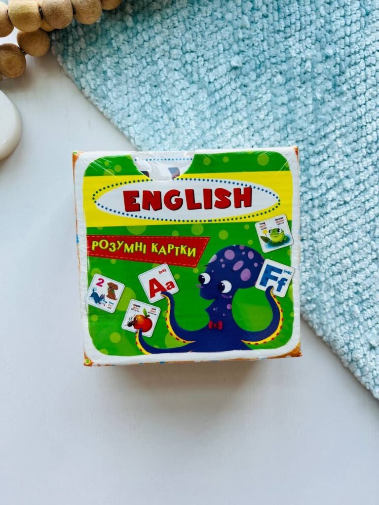 РОЗУМНІ КАРТКИ ENGLISH 30 карток готуємося до школи — обкладинка книги