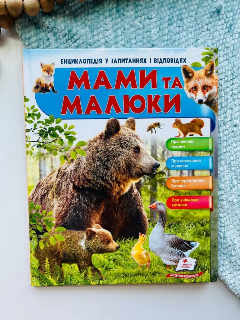 Мами та малюки. Енциклопедія у запитаннях та відповідях. Ведмідь — Неллі Мальована — обкладинка книги