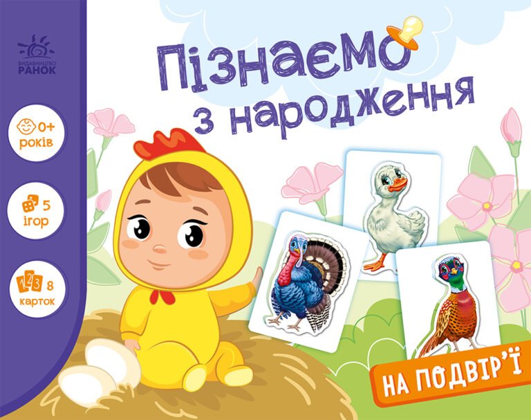 На подвір’ї – Авт. гр. МАГ – Пізнаємо з народження – Ранок — обкладинка книги