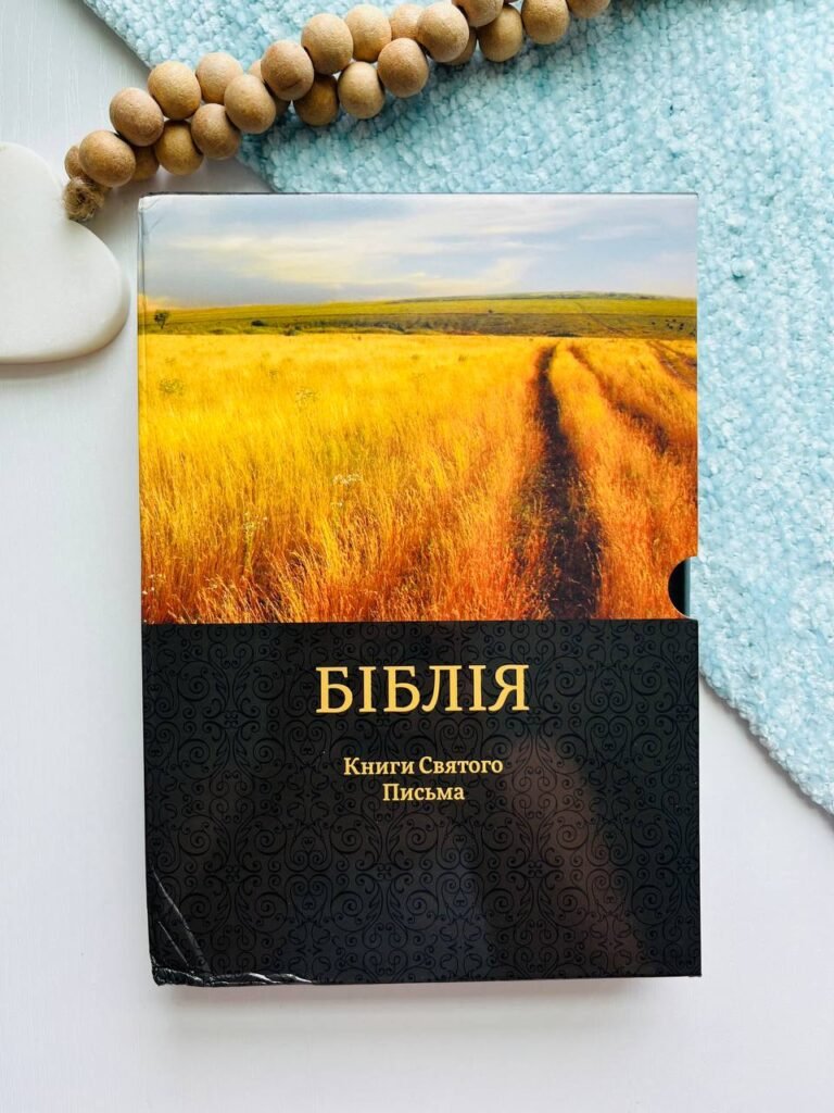 БІБЛІЯ № 1017802 шкіра чорна Огієнко у футлярі – — обкладинка книги