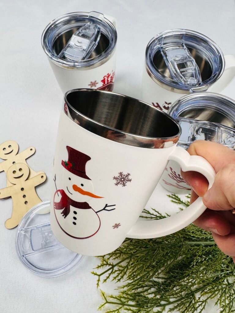 Різдвяне горнятко 16 унцій з нержавіючої сталі – Christmas Coffee Mugs 16 Oz Stainless Steel — обкладинка книги