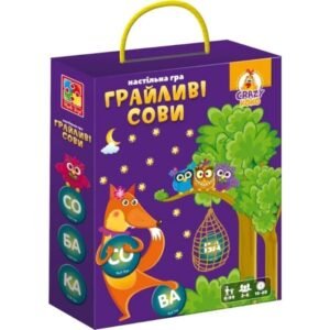 Гра настільна розважальна. Грайливі сови. Бачу слово! - Vladi Toys