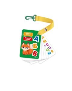 Гра настільна Картки на ремені. Букви і тварини - Vladi Toys