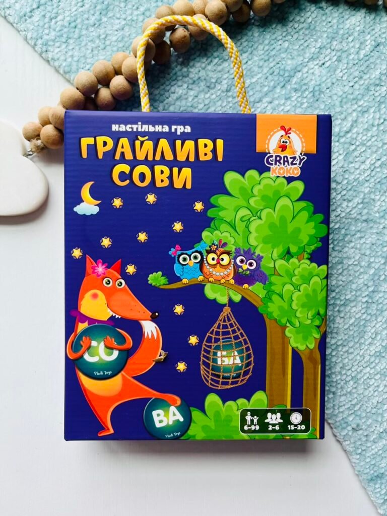 Гра настільна розважальна. Грайливі сови. Бачу слово! – Vladi Toys — обкладинка книги