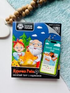 Гра розвиваюча магнітний театр з аудіоказкою Казкові голоси Курочка Ряба – Vladi Toys — обкладинка книги