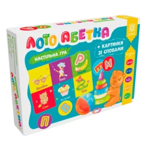 Лото Абетка + картинки зі словами. Настільна гра - Зірка